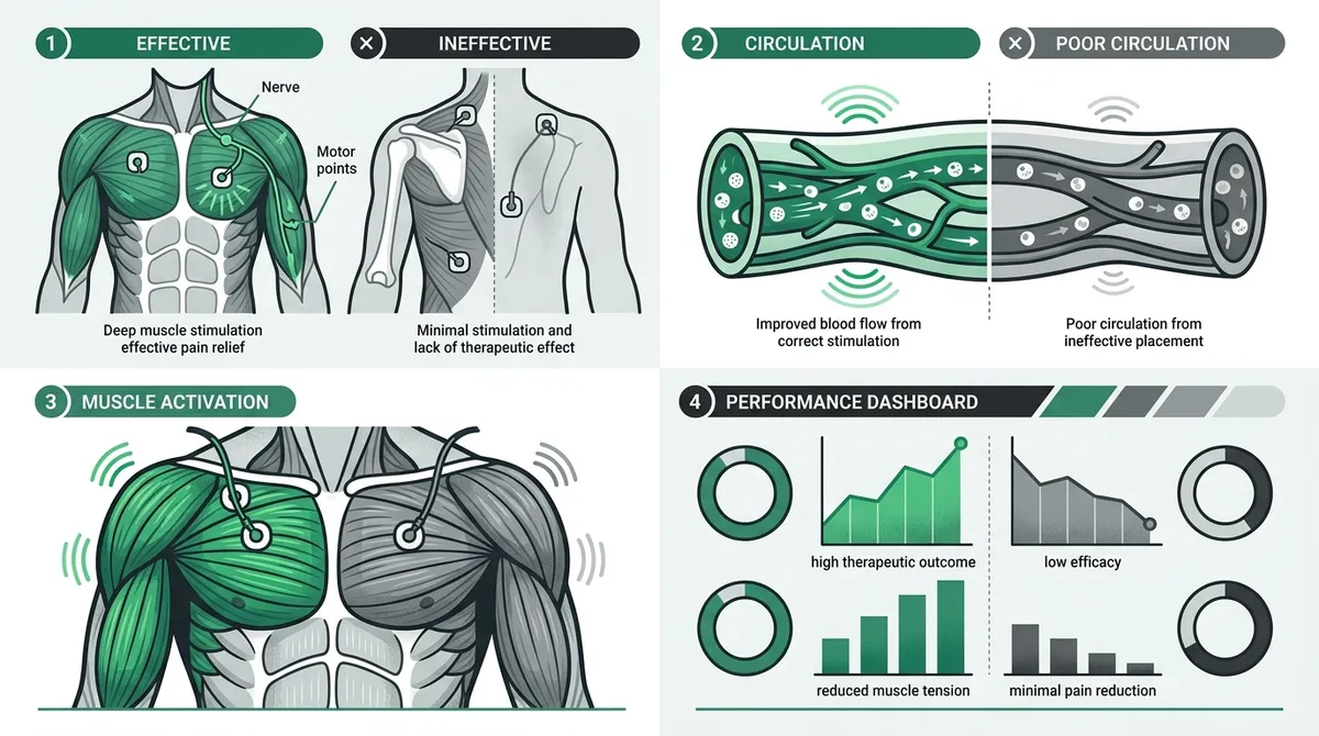tens unit pads placement