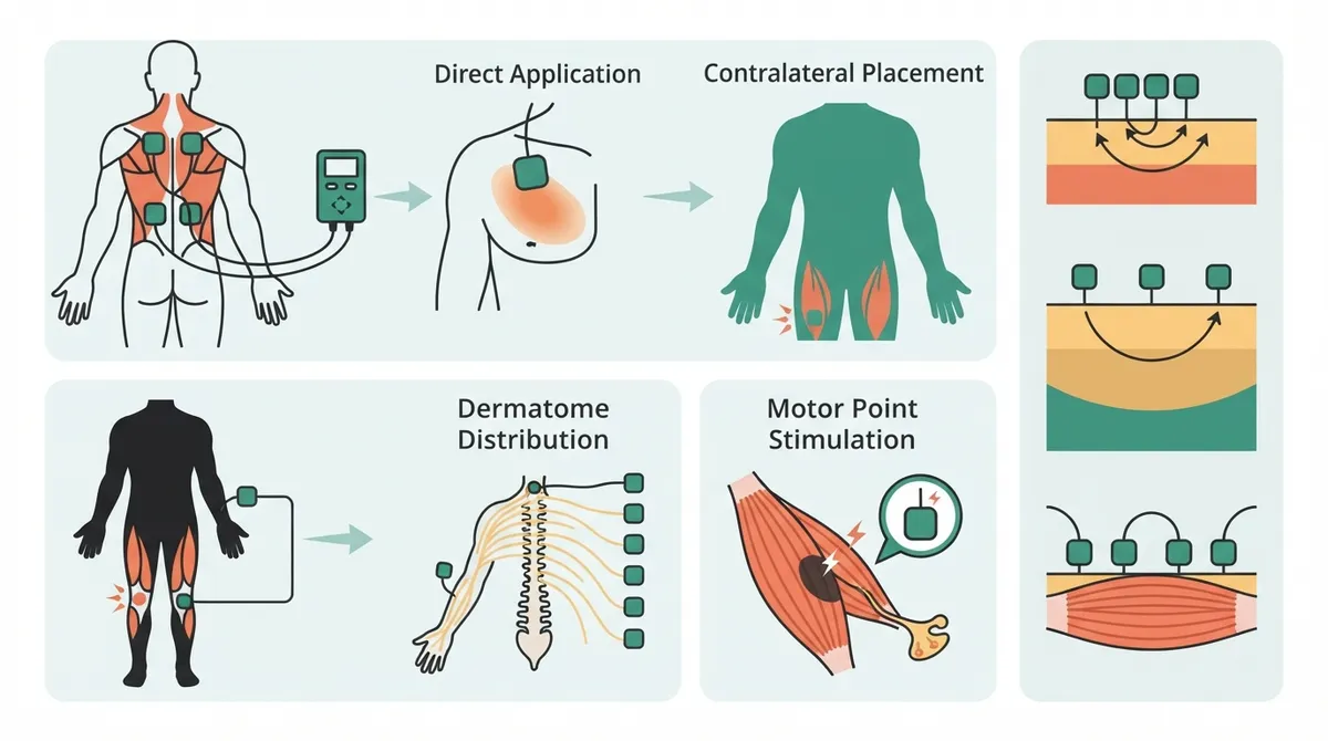 Where to put a tens unit for best results?