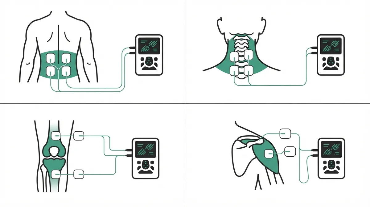 Where to put a tens unit for best results?
